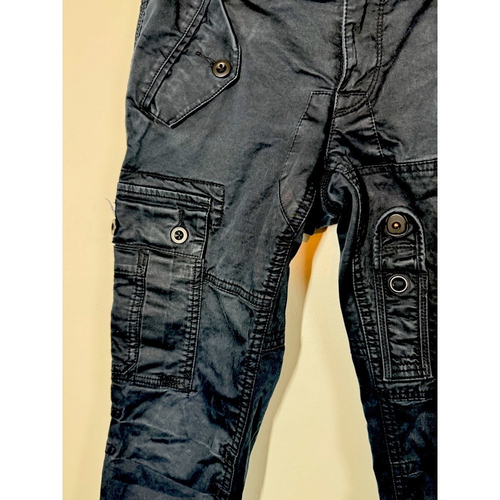 Vintage Ralph Lauren Rugby Women's Slim‎ Fit Cargo Parachute Pants Size 2 Black - Picture 5 of 16
